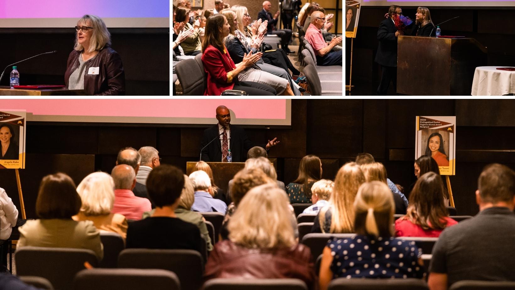 Collage of images from Distinguished Alumni Award Ceremony