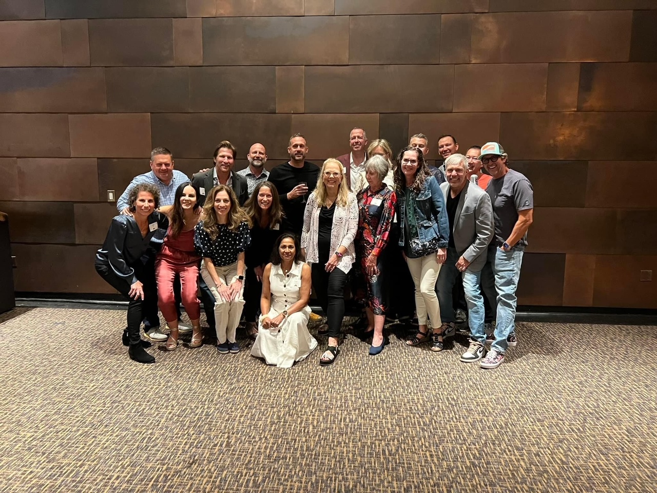 Group picture at reunion.