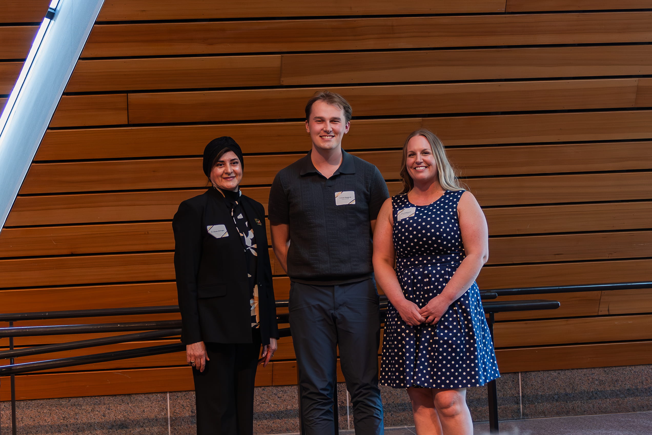 Periodontics awardees pose with Elham Akhlaghi