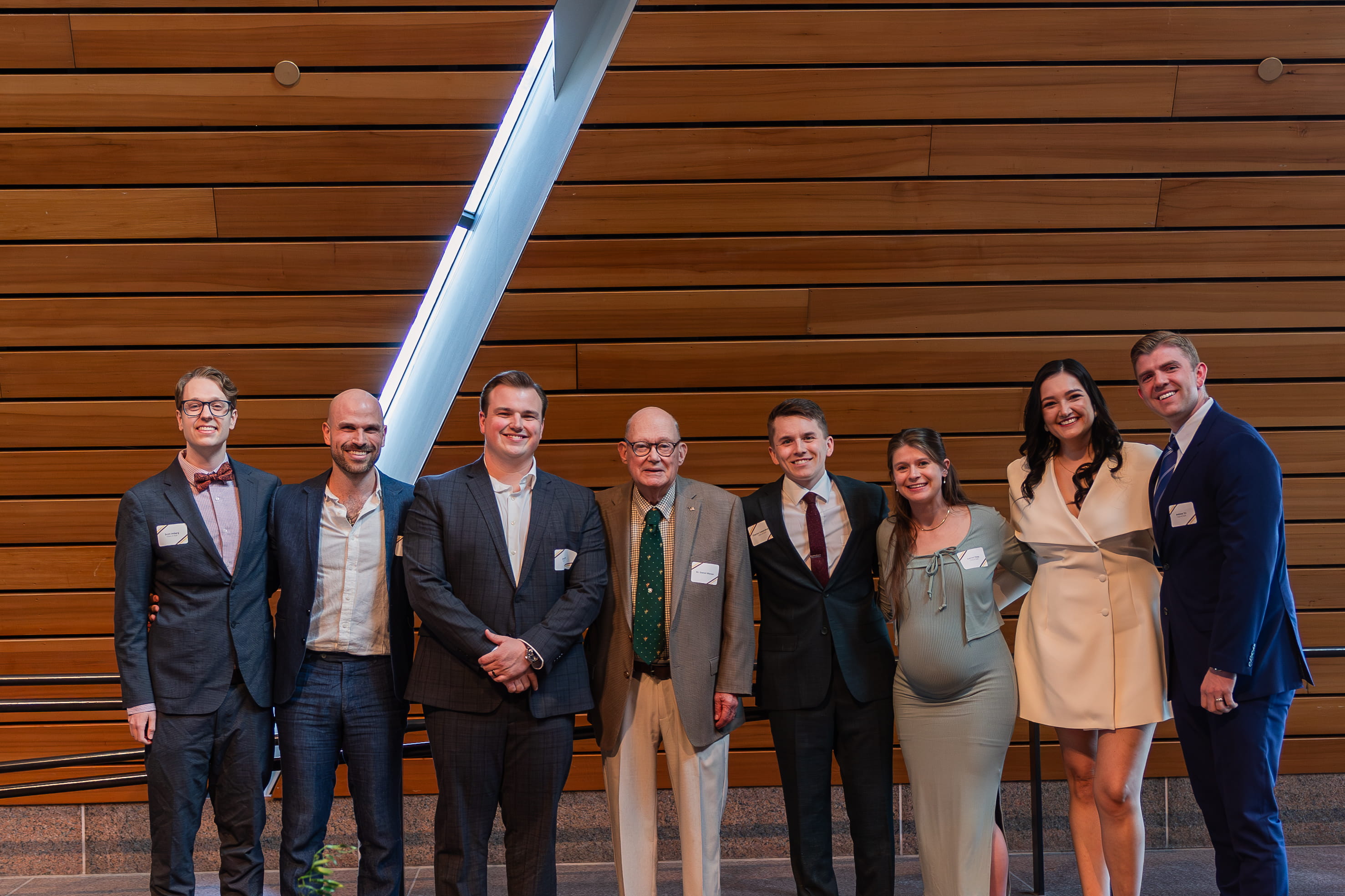 Operative Dentistry awardees pose with Daniel Menser
