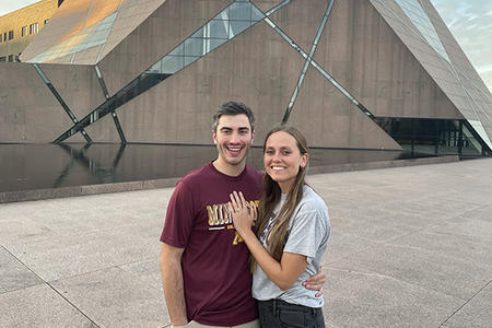 Emerson Gonyea, DDS ’23, and Jenna Gardner, MDT ’22