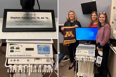Images of Stephen Hunter's family and the ASI Cart dedicated to Hunter