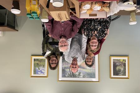 Group picture of people celebrating Till Fund