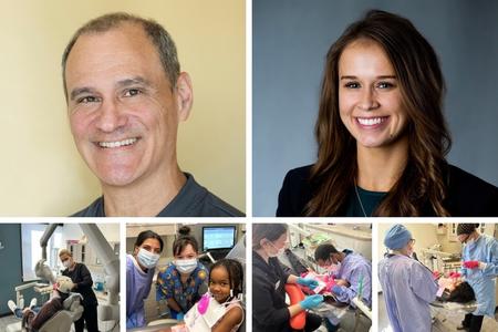 Collage of volunteers at Hope Dental Clinic