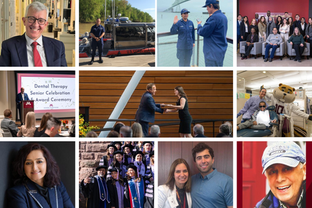 Collage of header images of top ten stories of 2025