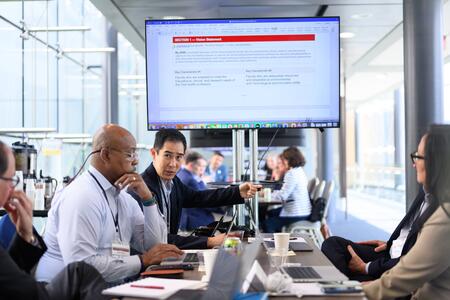 Mays and other deans collaborate as part of a working group