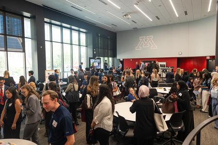 Incoming learners attend an involvement fair at orientation