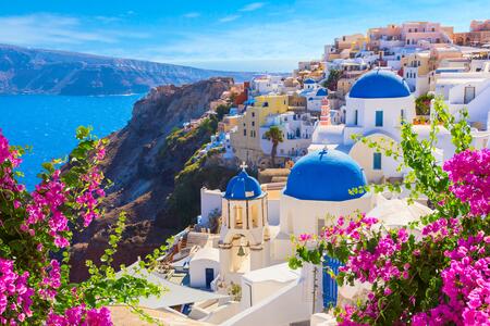 Santorini cliff top