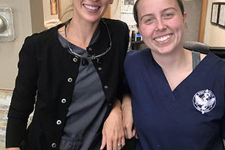Alyssa Hedstrom, DDS and Jessica Lettelleir