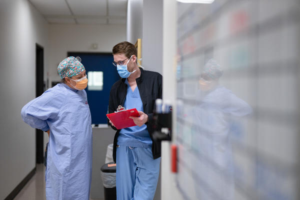 Residents talk about a case