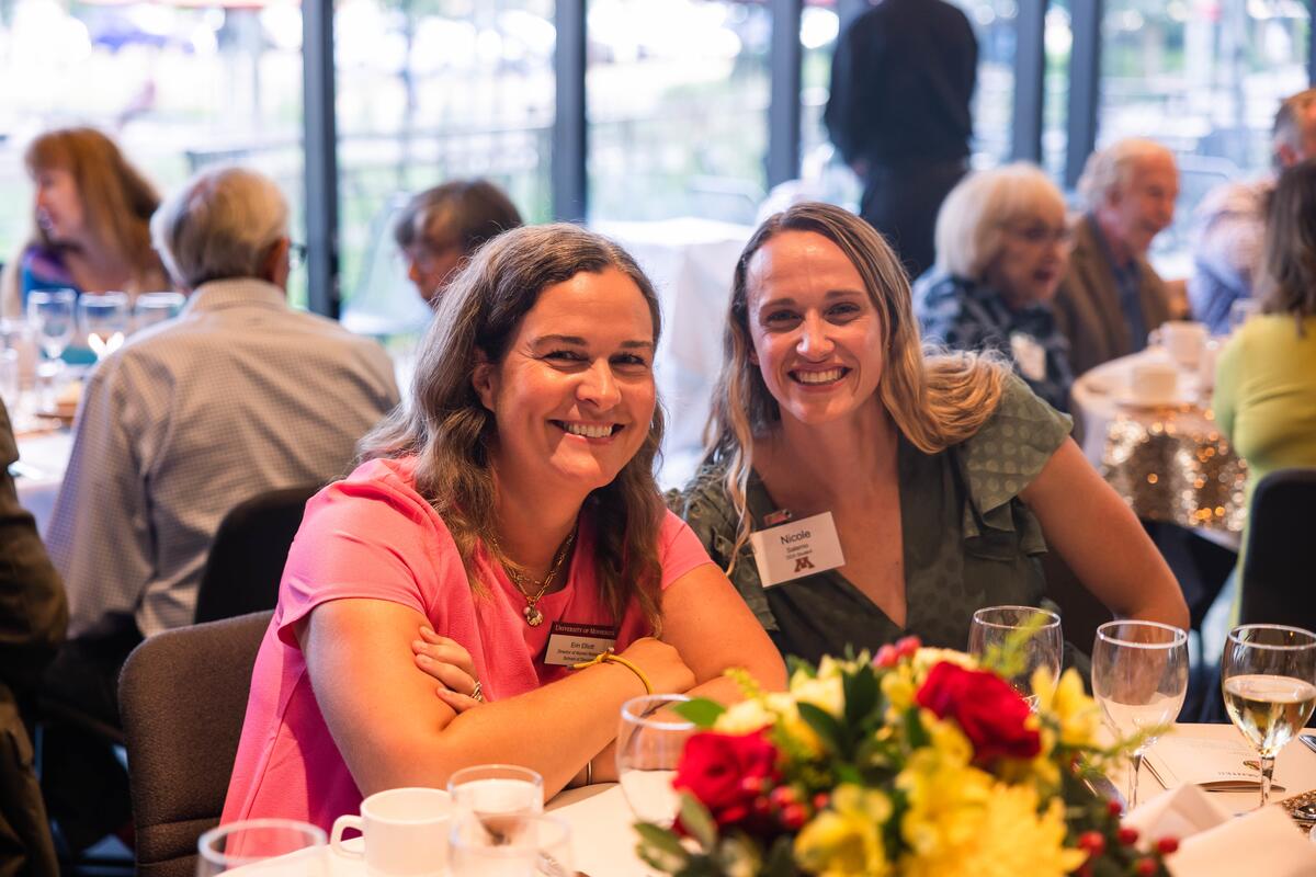 Two donors at the Celebration of Donors 2023