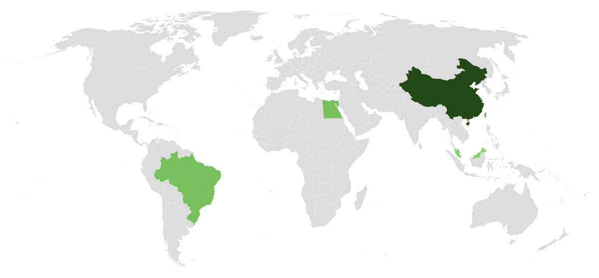 MDRCBB academic collaborations map