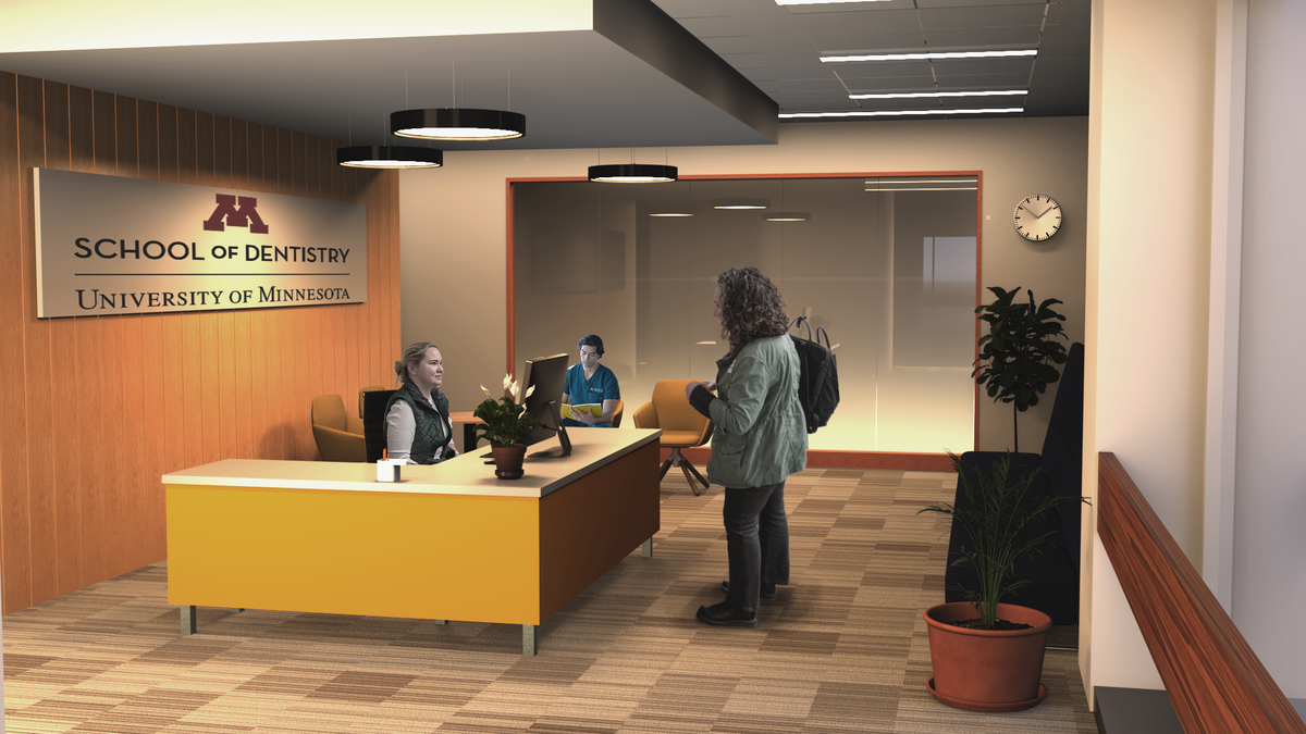rendering of fourth floor reception