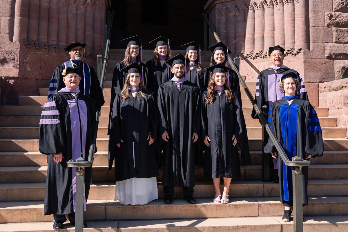 Group photo at commencement of graduates