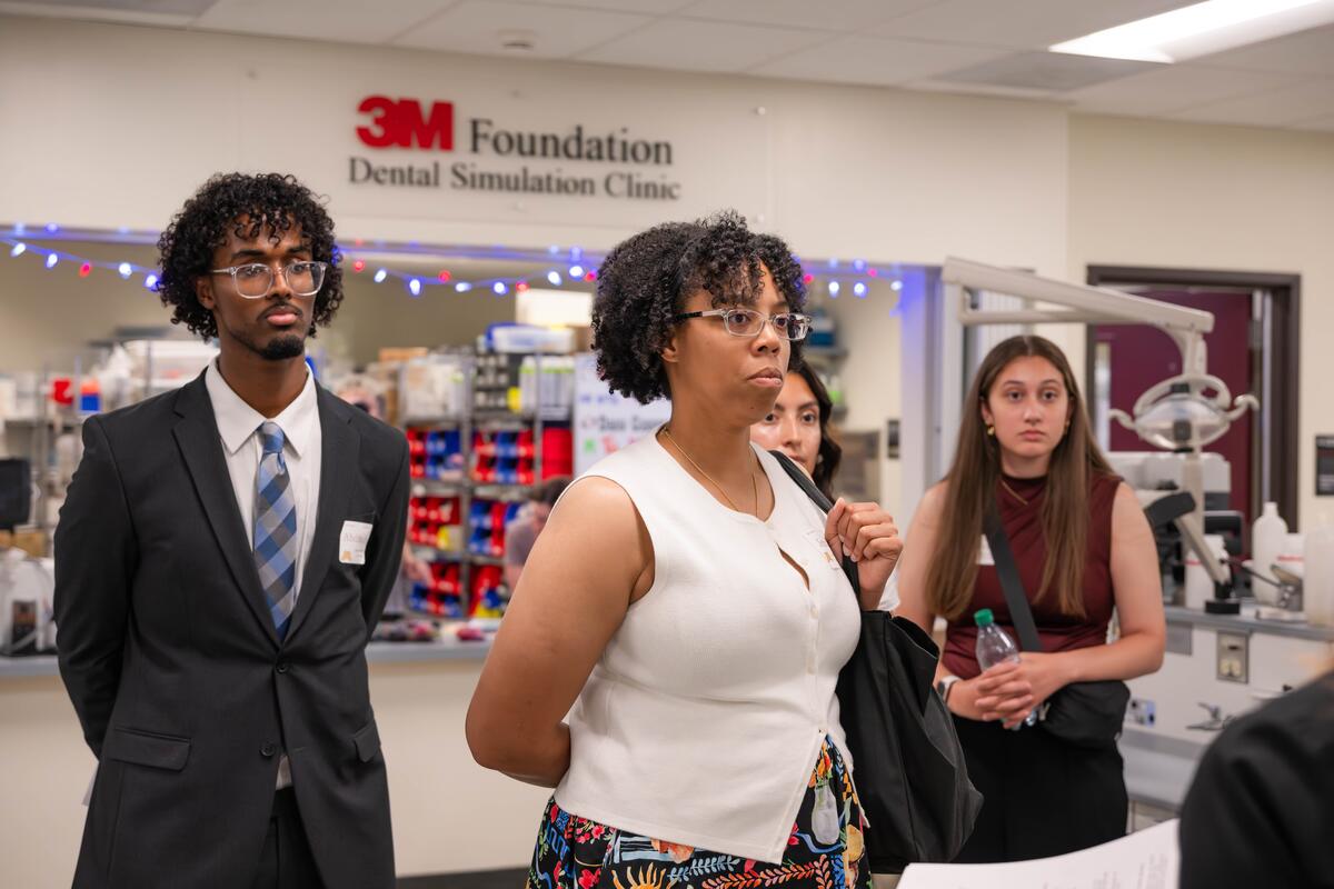 First-year students take a tour of the preclinic