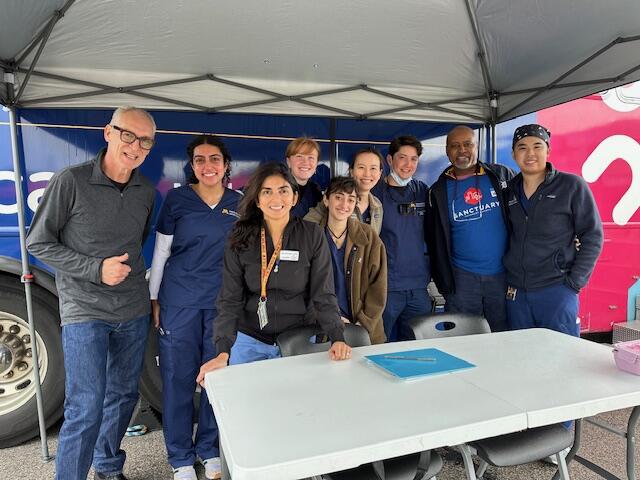 Mobile Dental Clinic volunteers pose at Open Streets Minneapolis