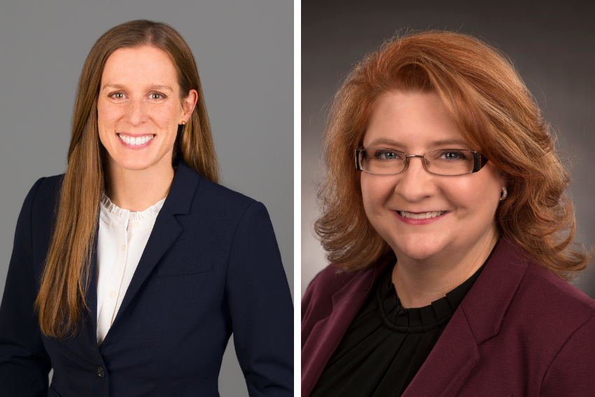 Headshots of Katie Divine and Kandis Garland