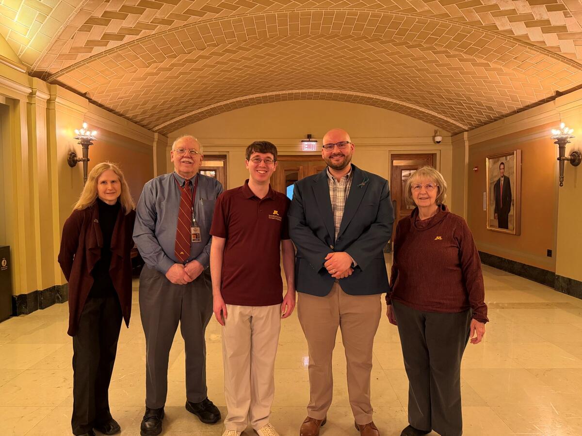school of dentistry community members pose at the state capitol