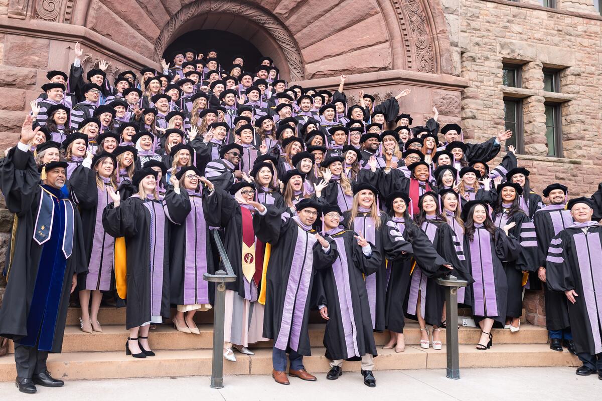 DDS Class of 2026 celebrates in a group shot