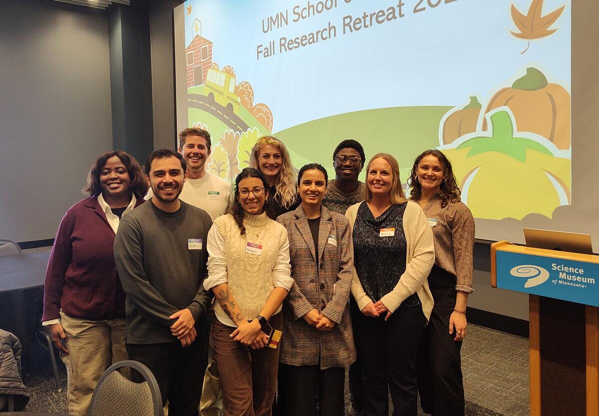 Oral biology students attend the school of dentistry fall research retreat