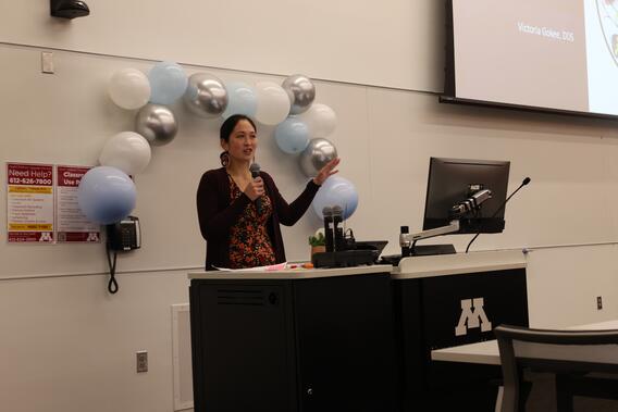Victoria Gokee's presenting at CHIP conference.