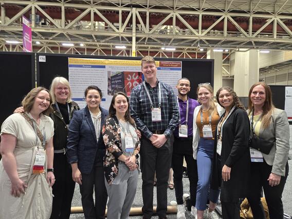 Faculty pose at the 2024 ADEA poster session