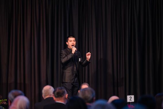 Wei Wang serenades the audience