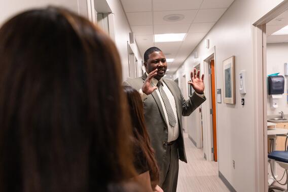 Brooks provides a tour of NorthPoint