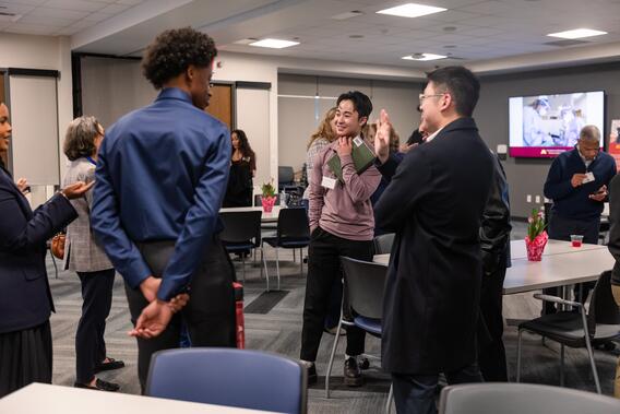 Students, alumni and donors connect at an AAOC event