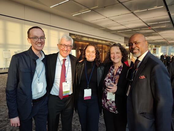 Faculty and learners at the AADOCR reception