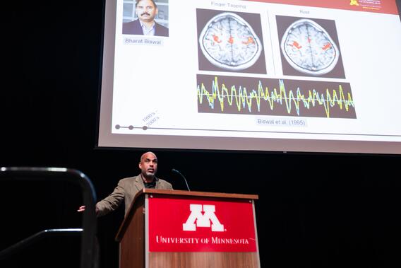 Fair presents his research