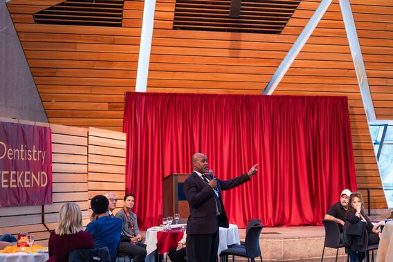 Dean Keith Mays speaks at Alumni Weekend
