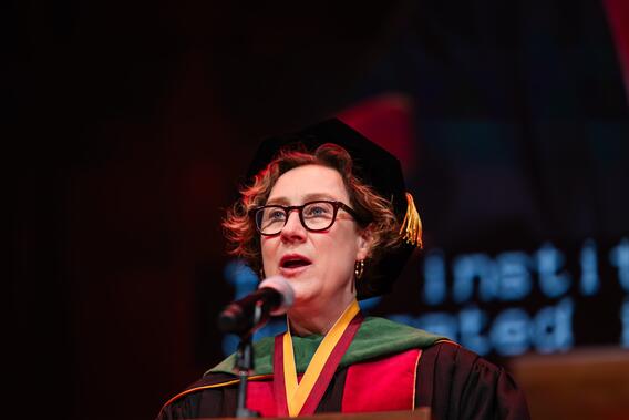 Cunningham speaks at Commencement