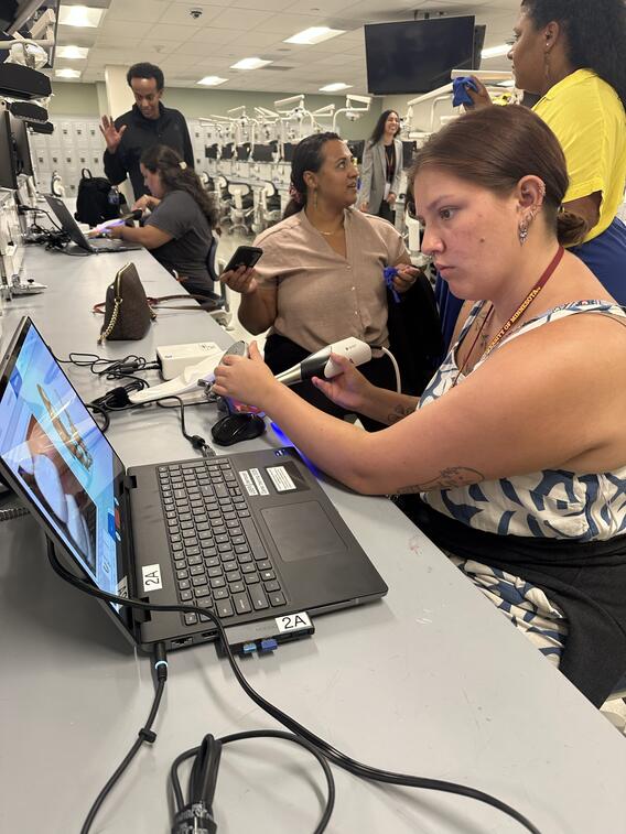Prospective students participate in preclinical experiences