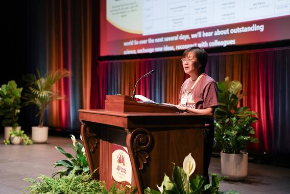 Zhang presents at ASV