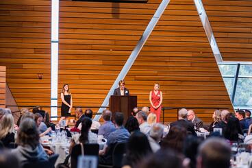 Thomas Chitwood speaks on stage