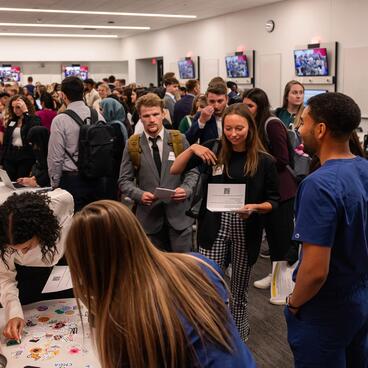 orientation 2023 with crowd of students