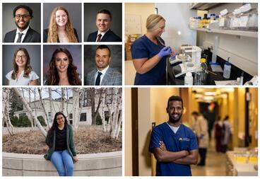 First generation students collage.