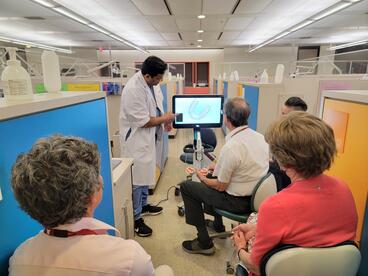 People learning in  lab