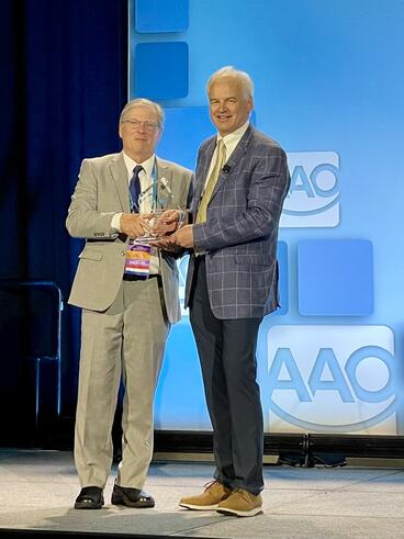 Brent Larson receives award at American Association of Orthodontists Annual Session AAO 2024