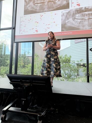 Uppgaard presents at the Summer Celebration of Donors