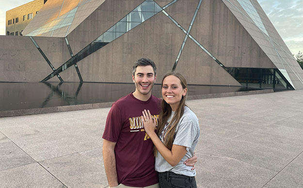 Emerson Gonyea, DDS ’23, and Jenna Gardner, MDT ’22