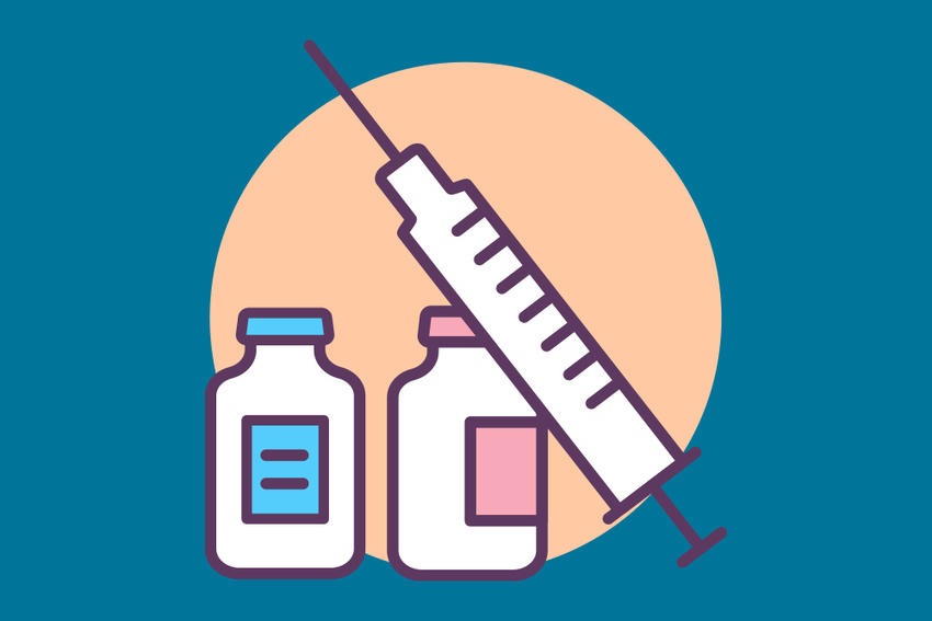 Hormone replacement therapy vector graphic