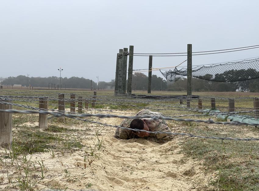 Stanislas Ogokeh at military training