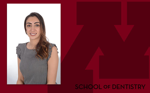 Headshot of Maram Taema on a branded background