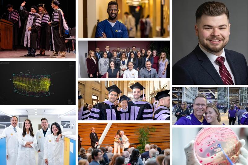 Collage of images from top news stories