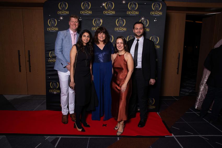 Five guests at Denboi red carpet.