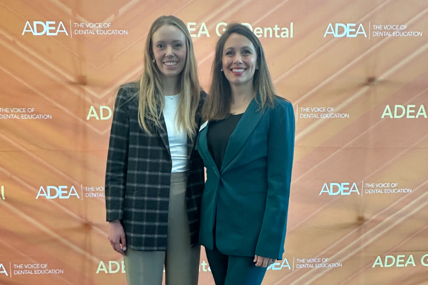 Susie Wold and Libby Isaacson at ADEA conference