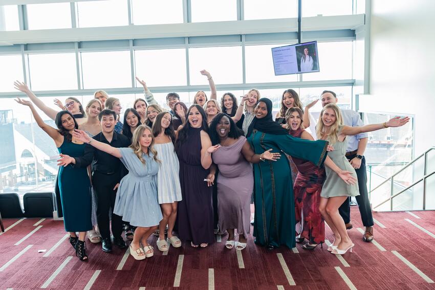 Dental Hygiene Class of 2026 celebrates in a group photo