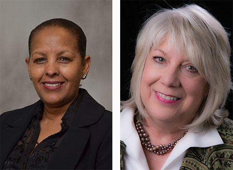 Hiwet Ephrem and Cheryl Anderson-Cermin